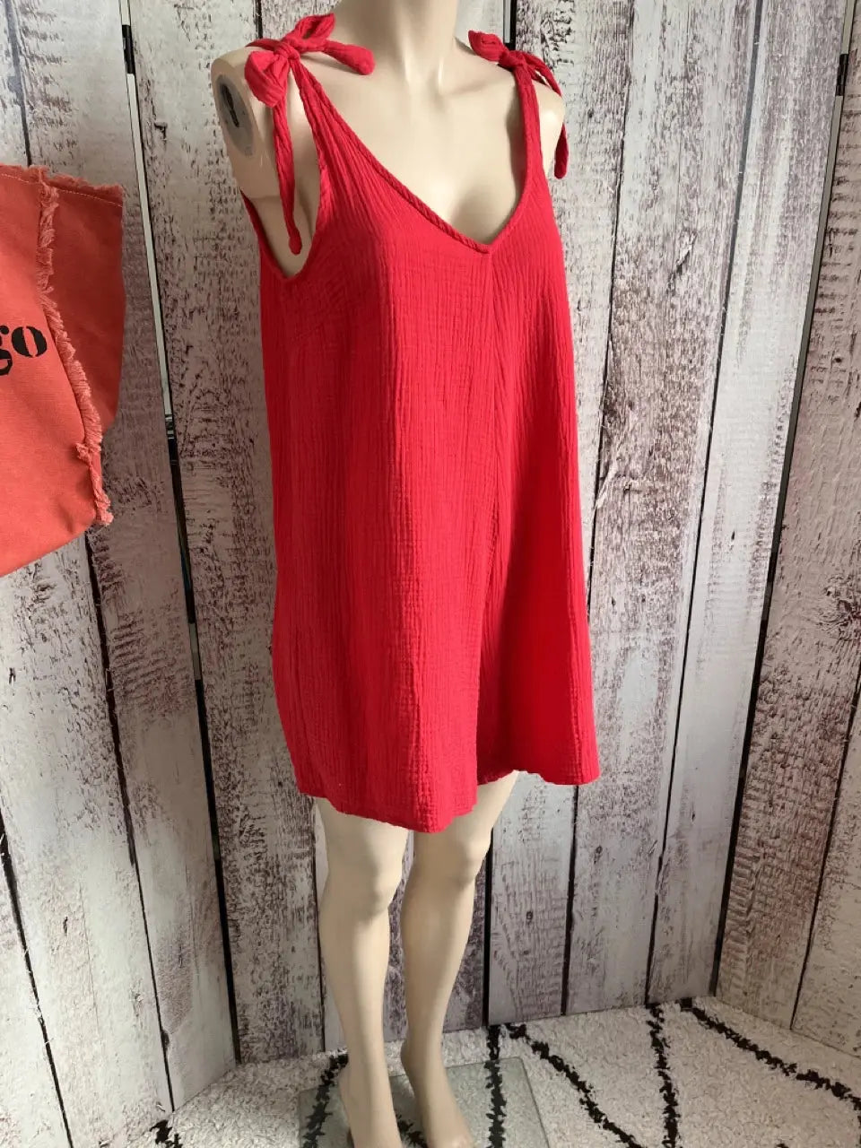 Combishort en gaze de coton Nino kaki