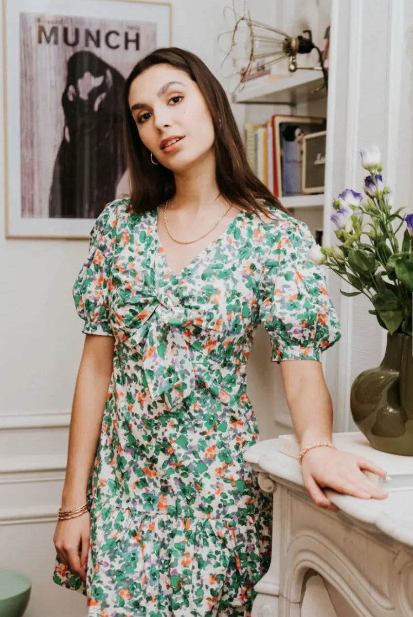 Robe courte fleurie Jennifer