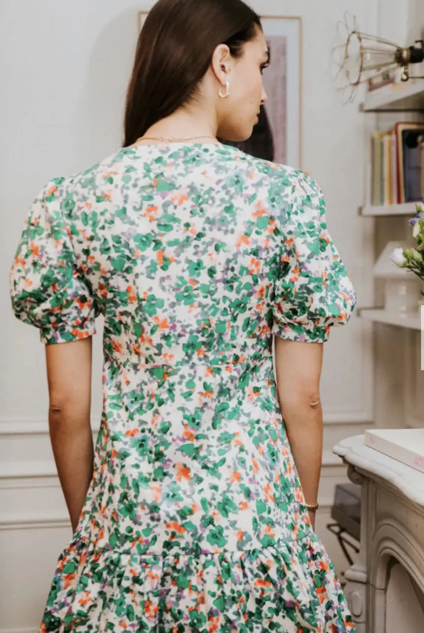 Robe courte fleurie Jennifer