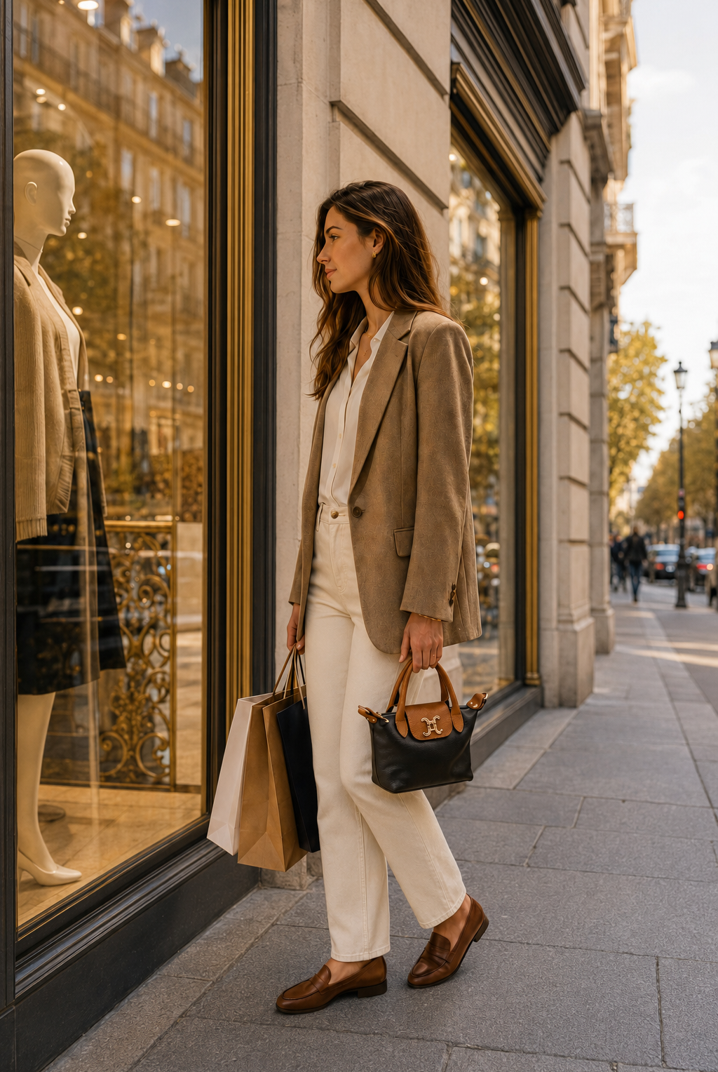 Sac a main en cuir bicolore avec bandouliere amovible femme