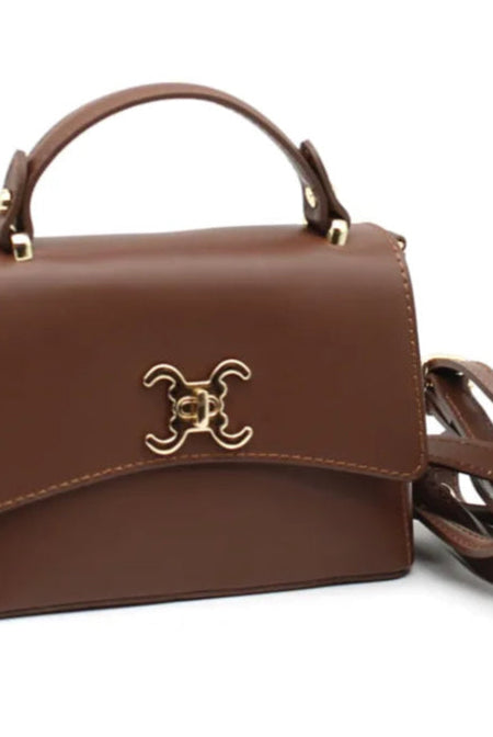 Sac midi en cuir double C CAMEL