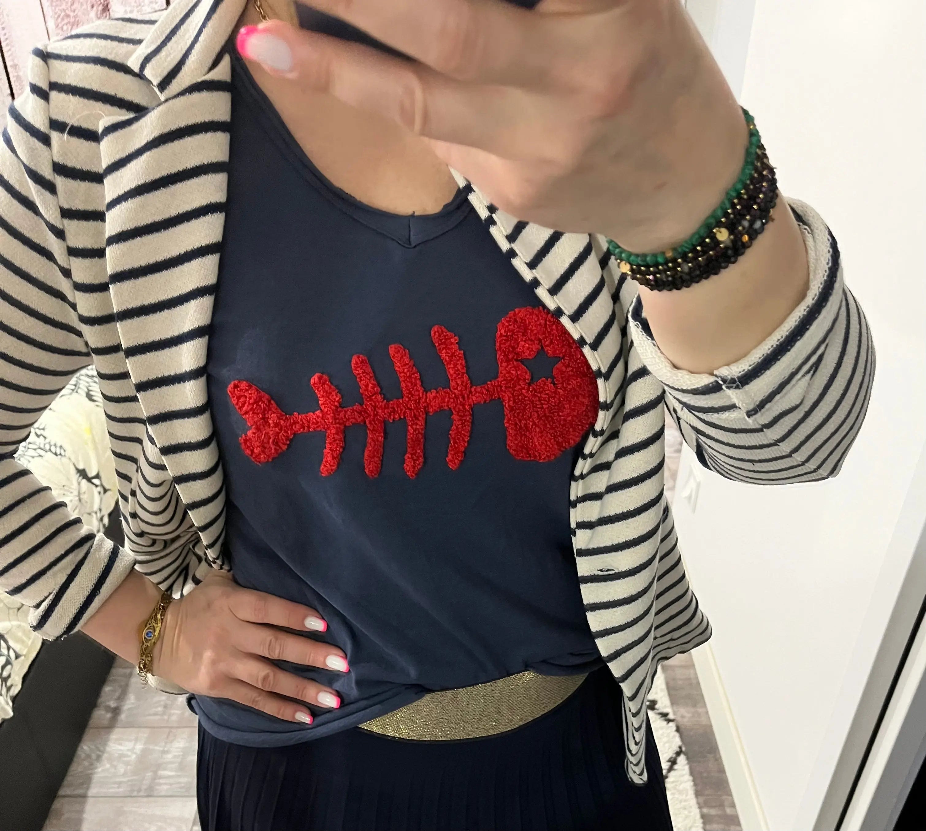 Tee-shirt manches courtes fish plusieurs coloris