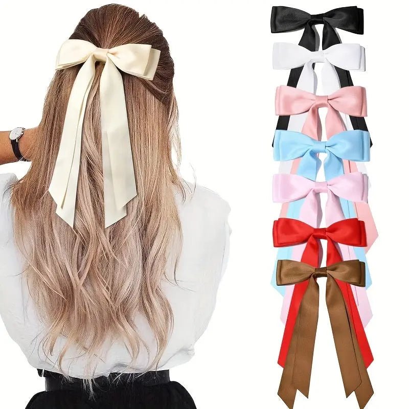 Barette à cheveux Nœuds En Satin Soyeux - La boutique de Nannye