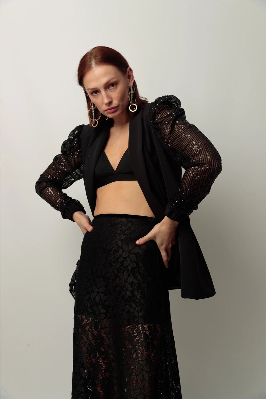 Blazer à Paillettes Fly : L'Éclat au Service de l'Élégance - La boutique de Nannye