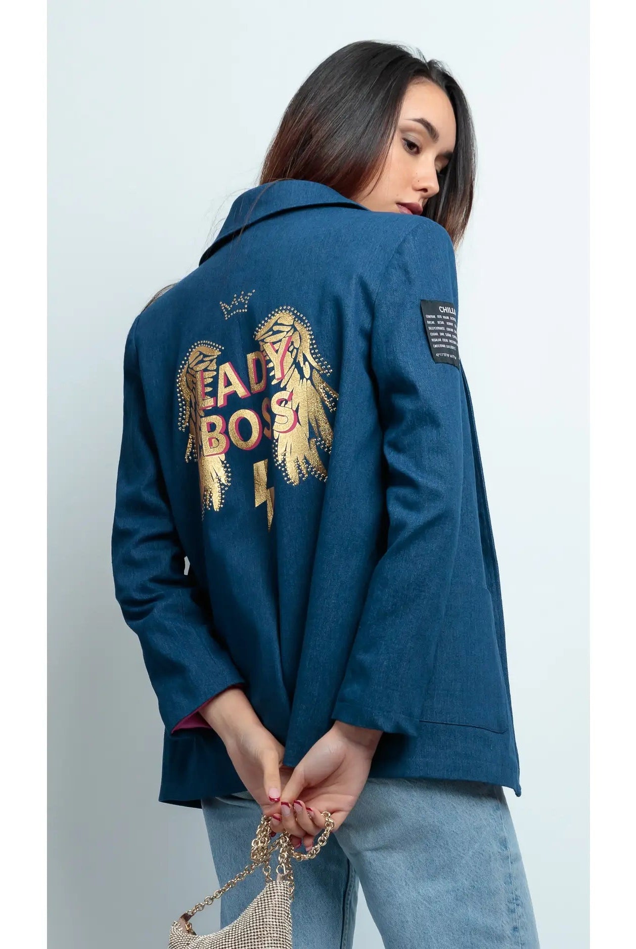 Blazer en jean "Lady Boss" – Sophistication et Confiance - La boutique de Nannye