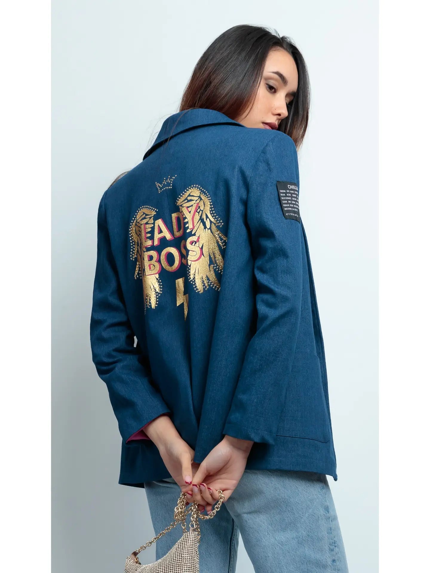Blazer en jean "Lady Boss" – Sophistication et Confiance - La boutique de Nannye