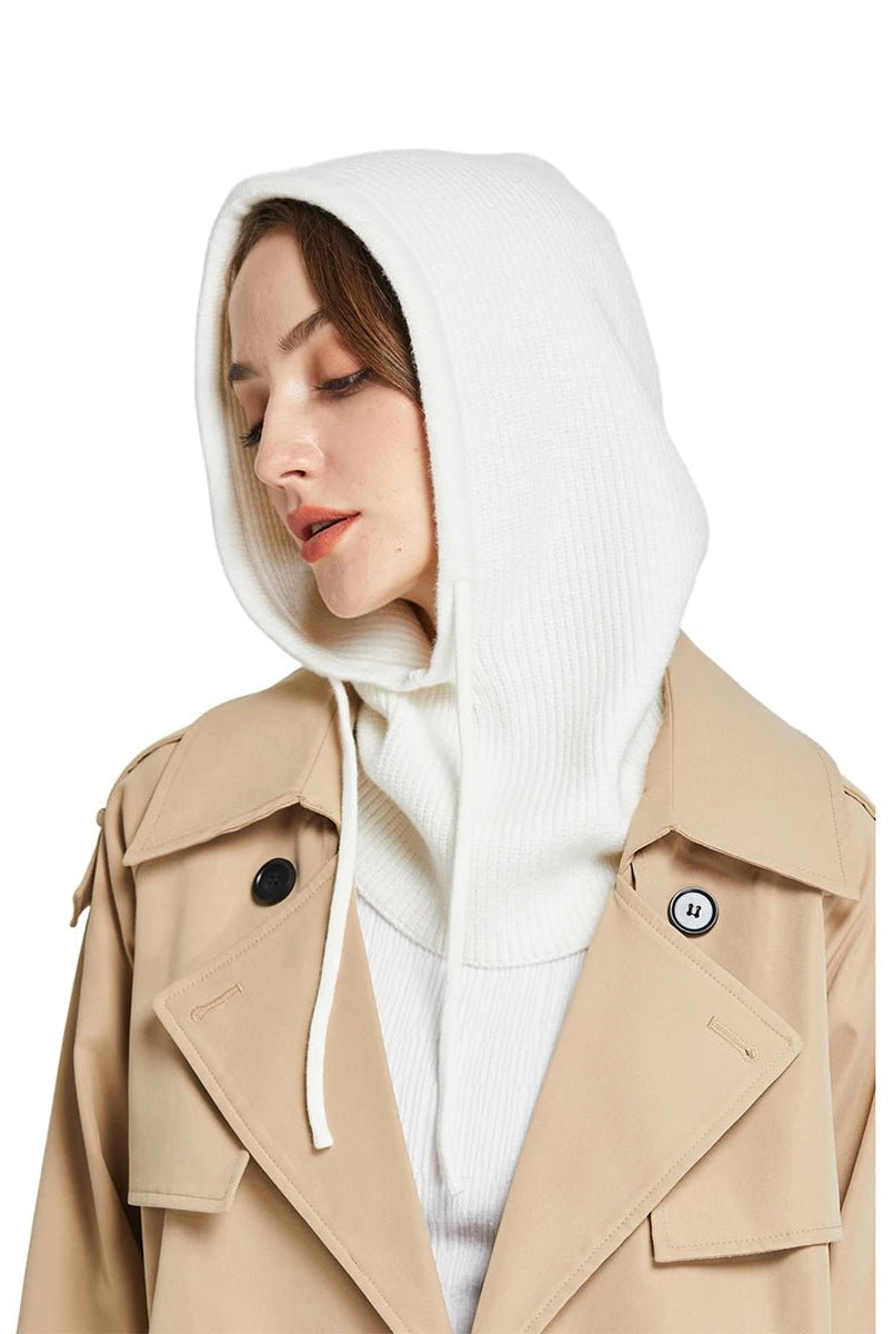 Cagoule en Laine et Acrylique avec Lien de Serrage – Style et Chaleur - La boutique de Nannye