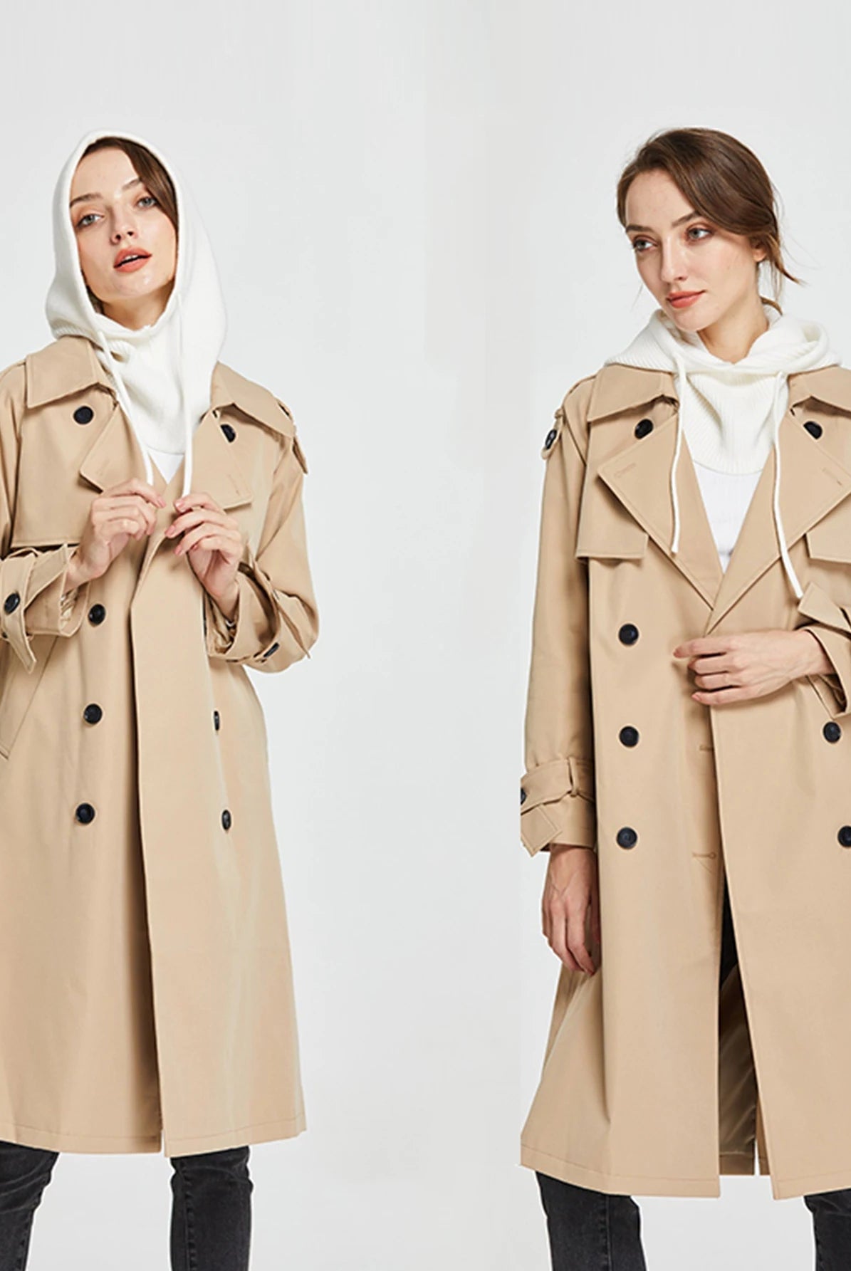 Cagoule en Laine et Acrylique avec Lien de Serrage – Style et Chaleur - La boutique de Nannye