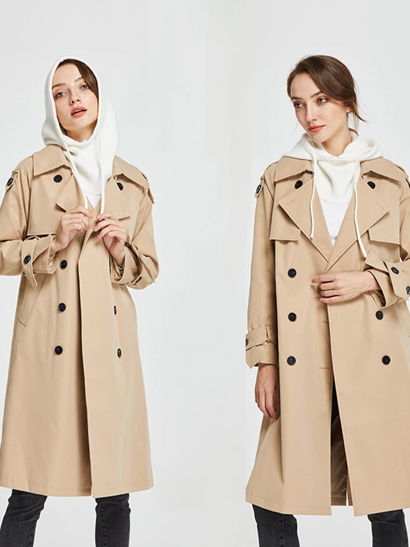 Cagoule en Laine et Acrylique avec Lien de Serrage – Style et Chaleur - La boutique de Nannye