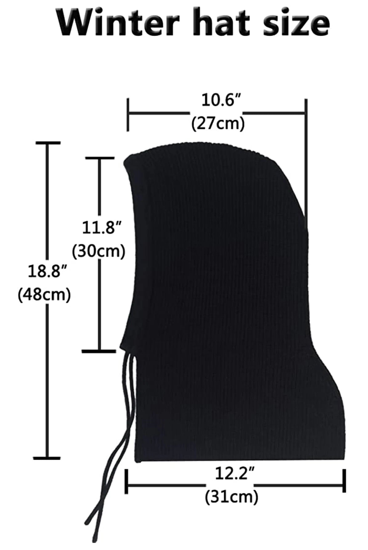 Cagoule en Laine et Acrylique avec Lien de Serrage – Style et Chaleur - La boutique de Nannye