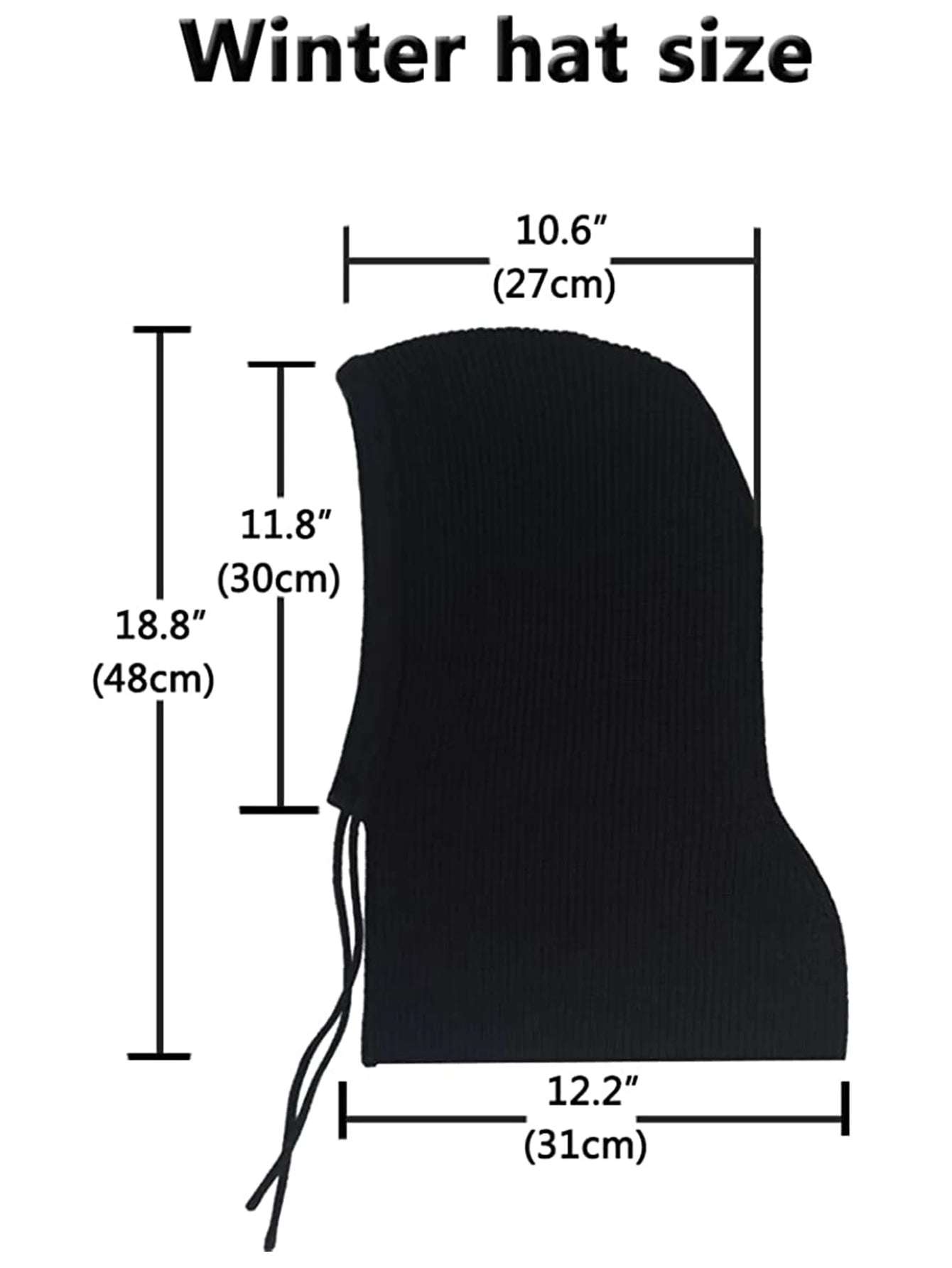 Cagoule en Laine et Acrylique avec Lien de Serrage – Style et Chaleur - La boutique de Nannye