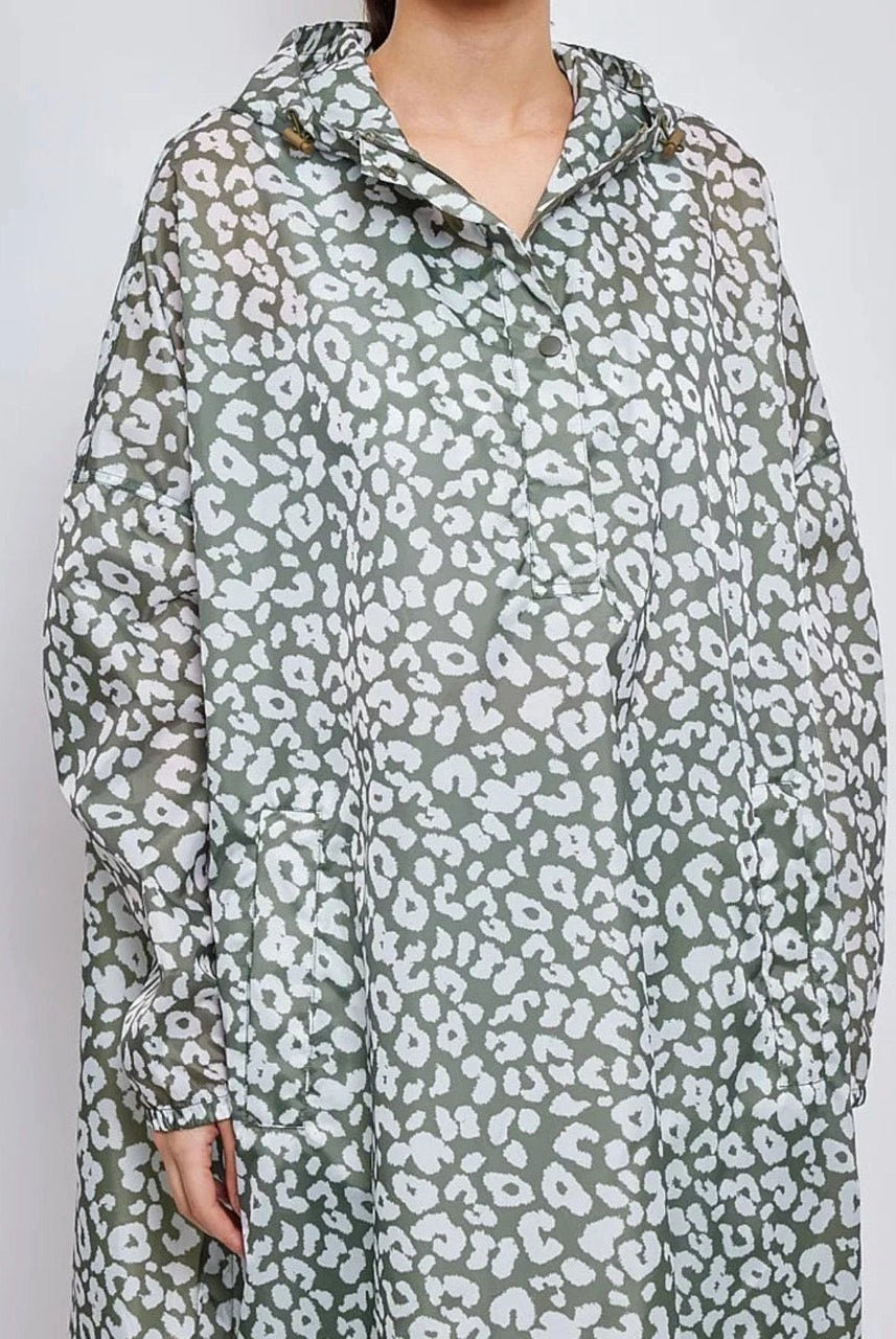 Cape imperméable Léo kaki - La boutique de Nannye