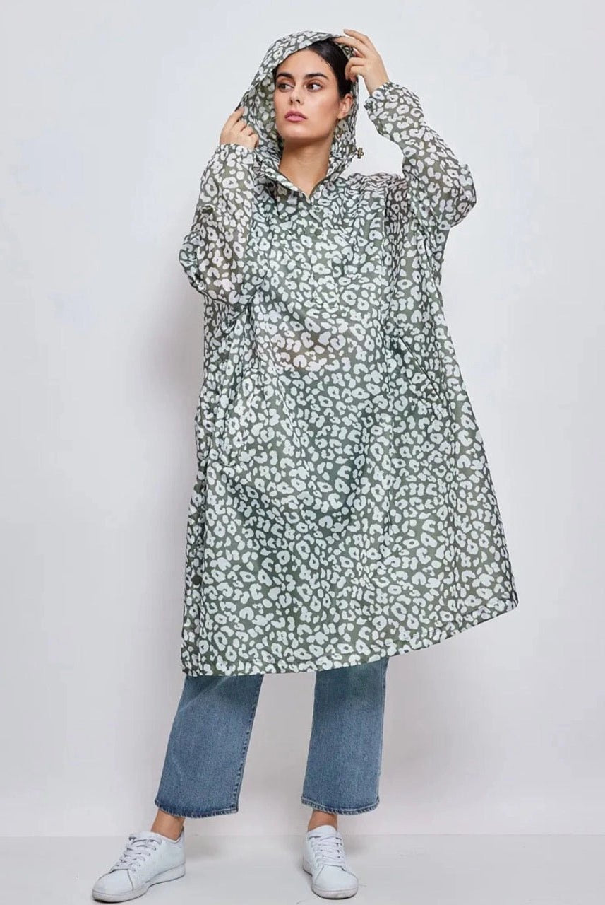 Cape imperméable Léo kaki - La boutique de Nannye