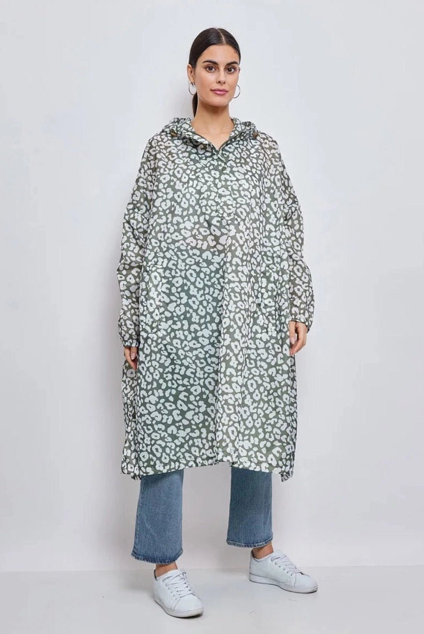 Cape imperméable Léo kaki - La boutique de Nannye