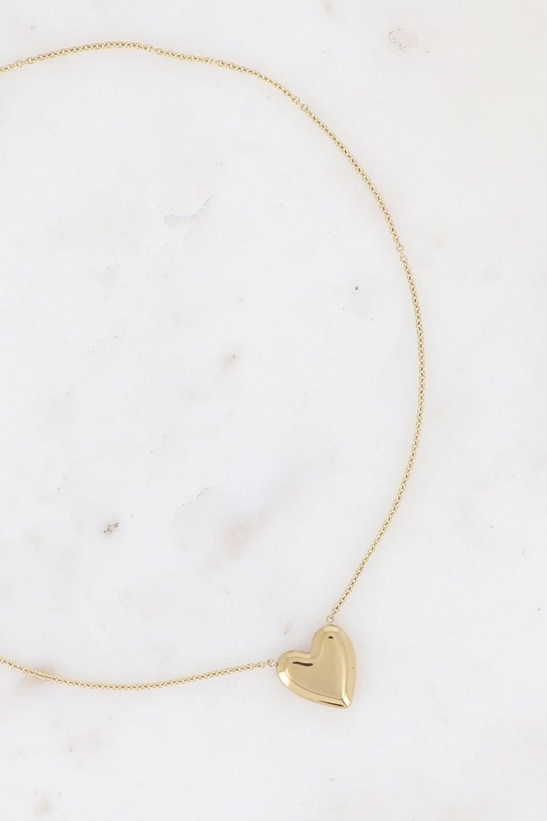 Collier Cœur Doré Alba - La boutique de Nannye