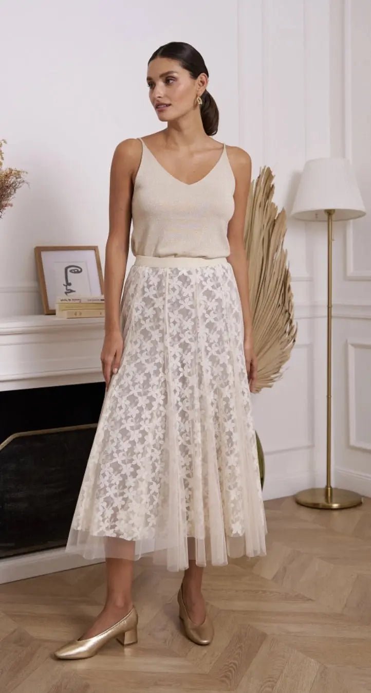 Jupe en tulle Aria en Dentelle - La boutique de Nannye