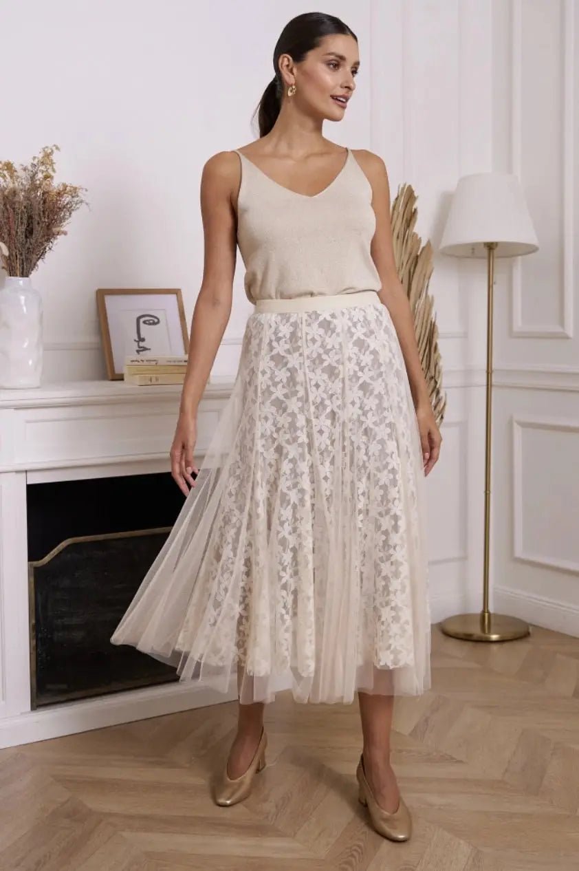 Jupe en tulle Aria en Dentelle - La boutique de Nannye