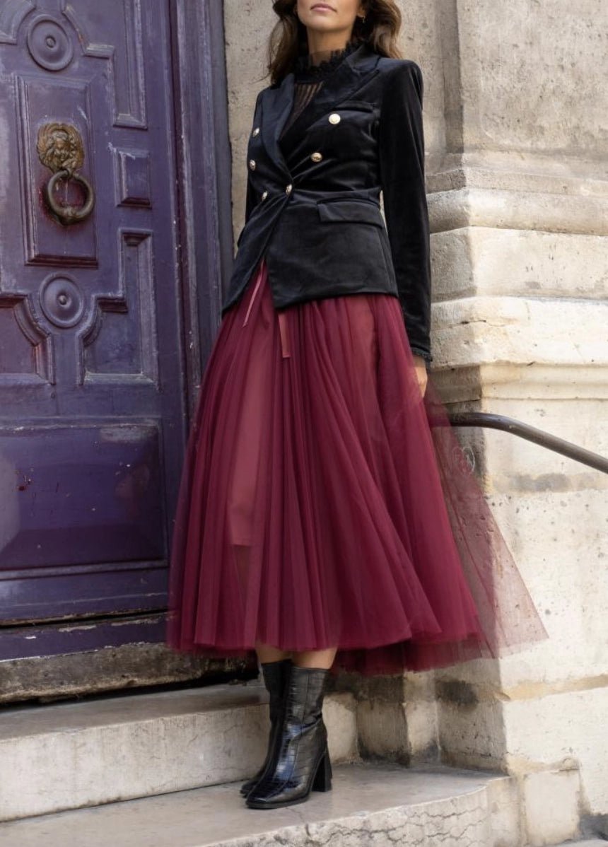 Jupe longue Aria en tulle - La boutique de Nannye