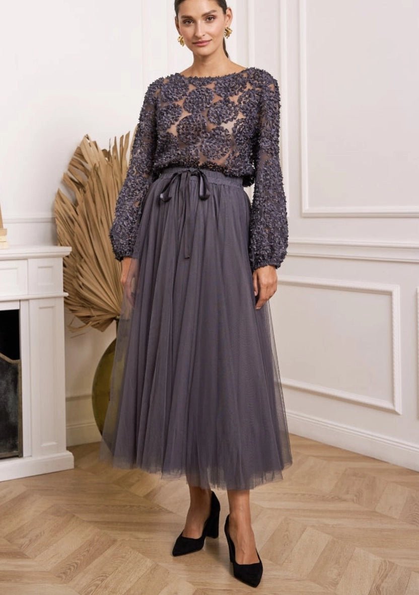 Jupe longue Aria en tulle - La boutique de Nannye
