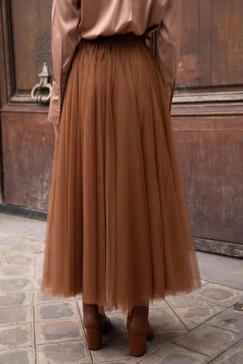 Jupe longue Aria en tulle - La boutique de Nannye