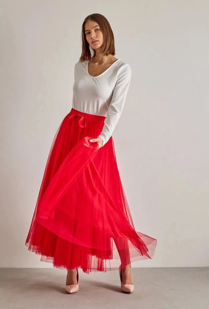 Jupe longue Aria en tulle - La boutique de Nannye
