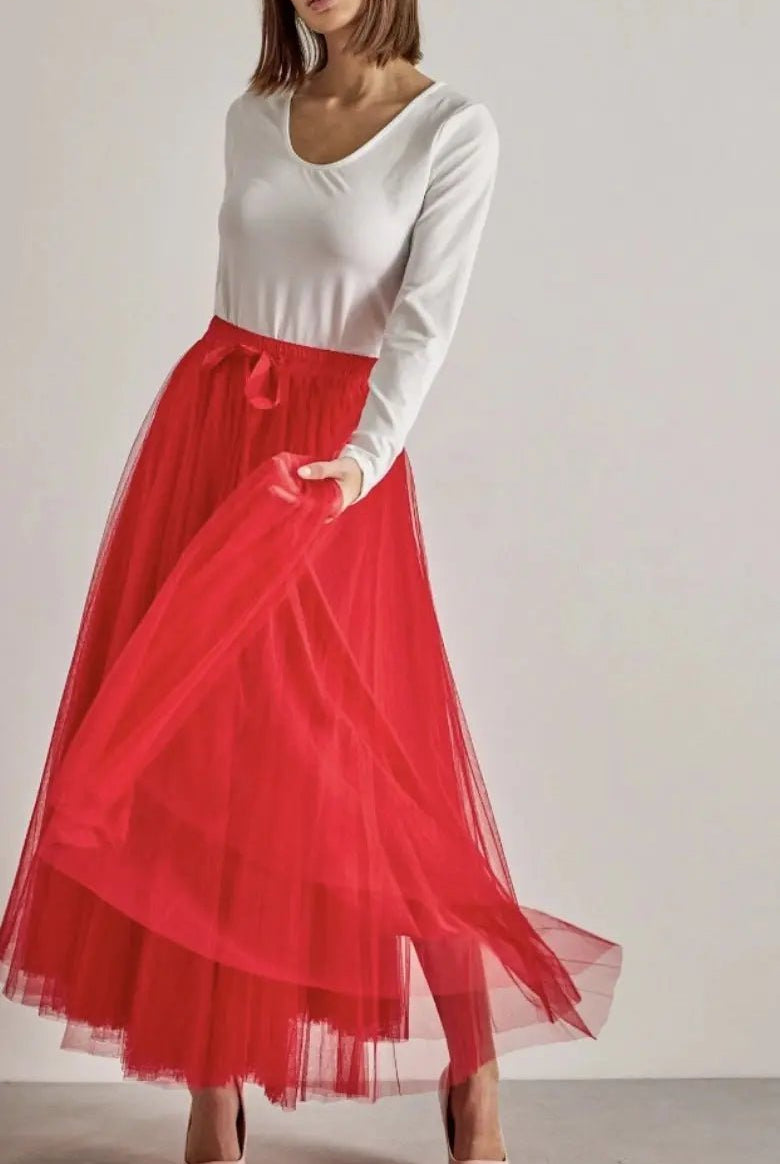 Jupe longue Aria en tulle - La boutique de Nannye
