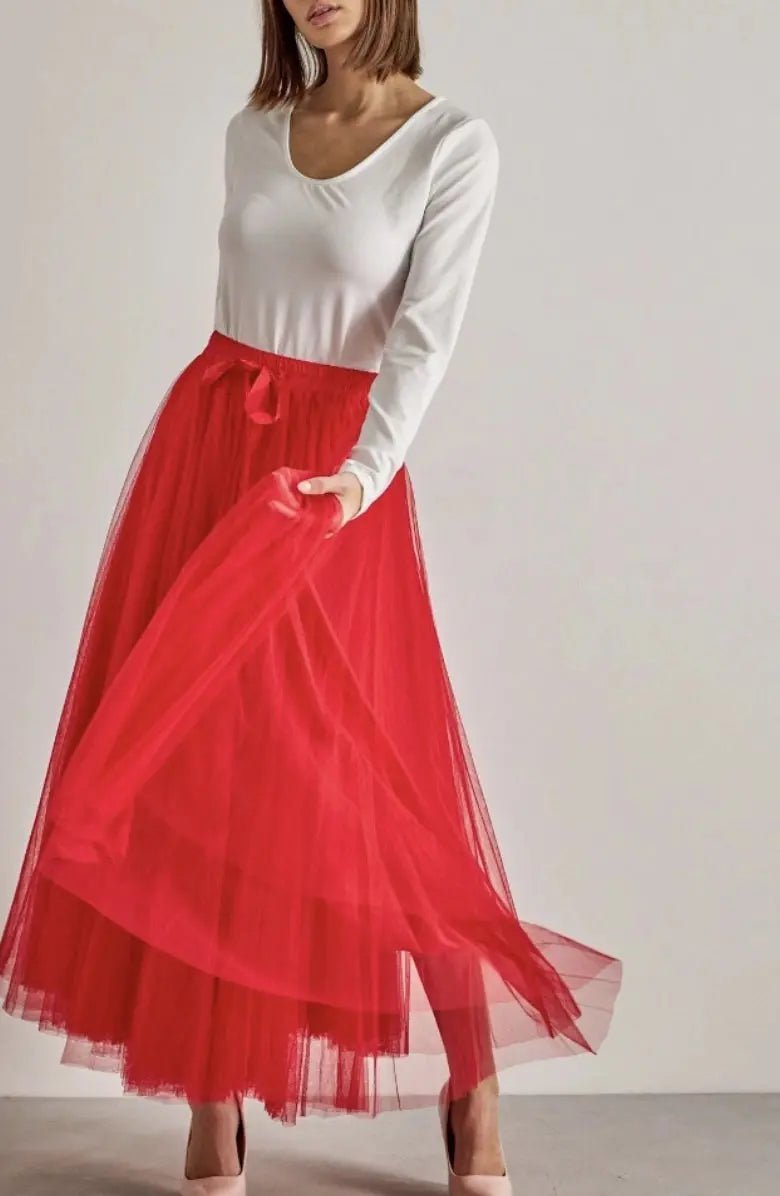 Jupe longue Aria en tulle - La boutique de Nannye