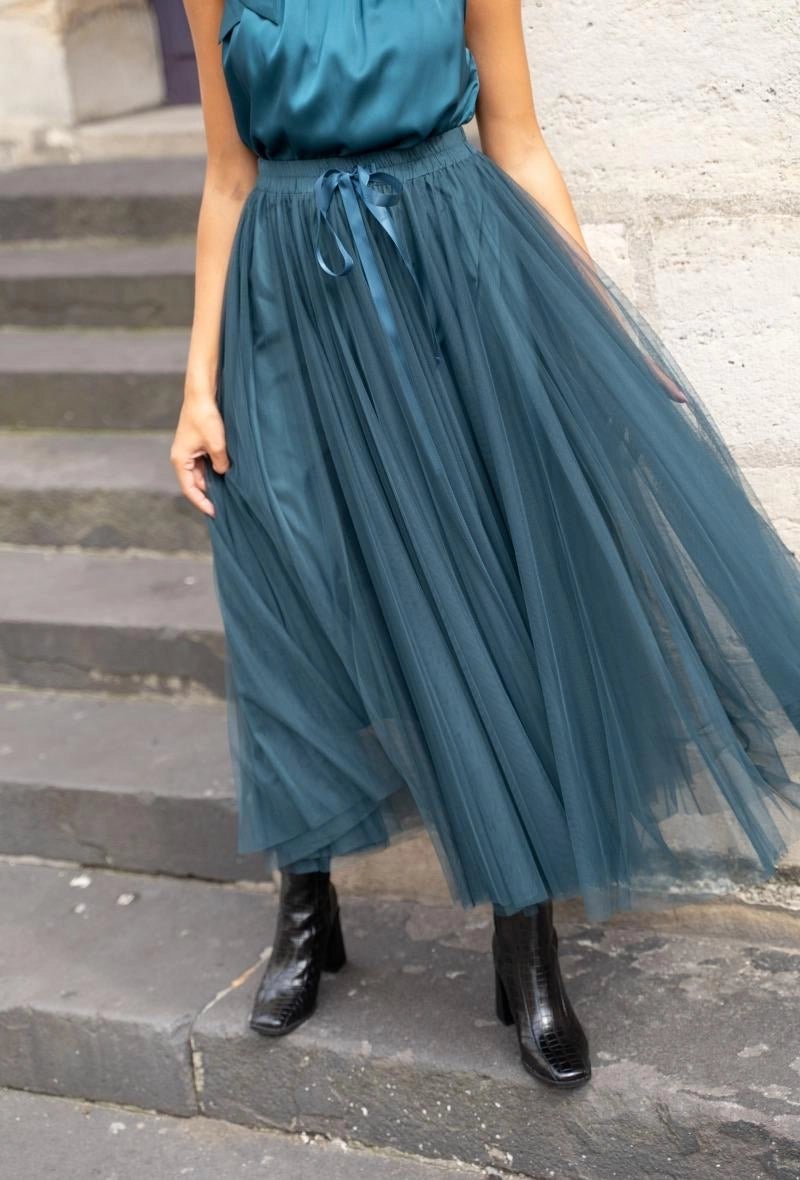 Jupe longue Aria en tulle - La boutique de Nannye