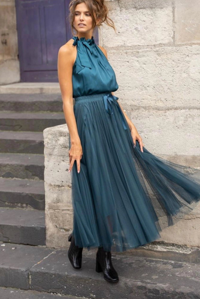 Jupe longue Aria en tulle - La boutique de Nannye