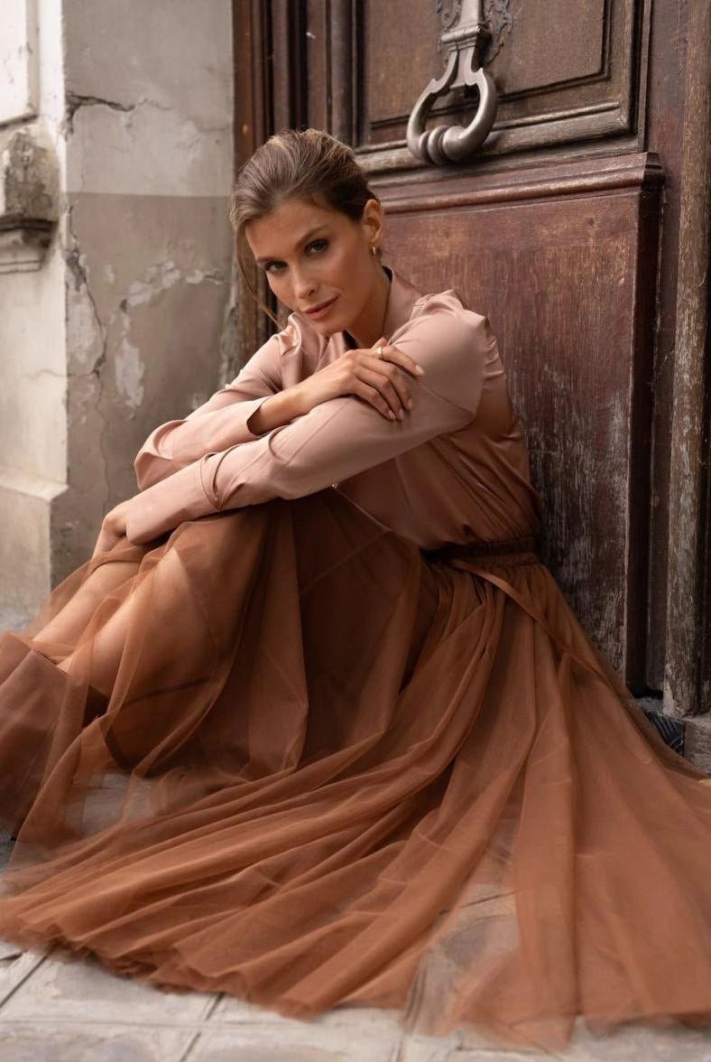 Jupe longue Aria en tulle - La boutique de Nannye