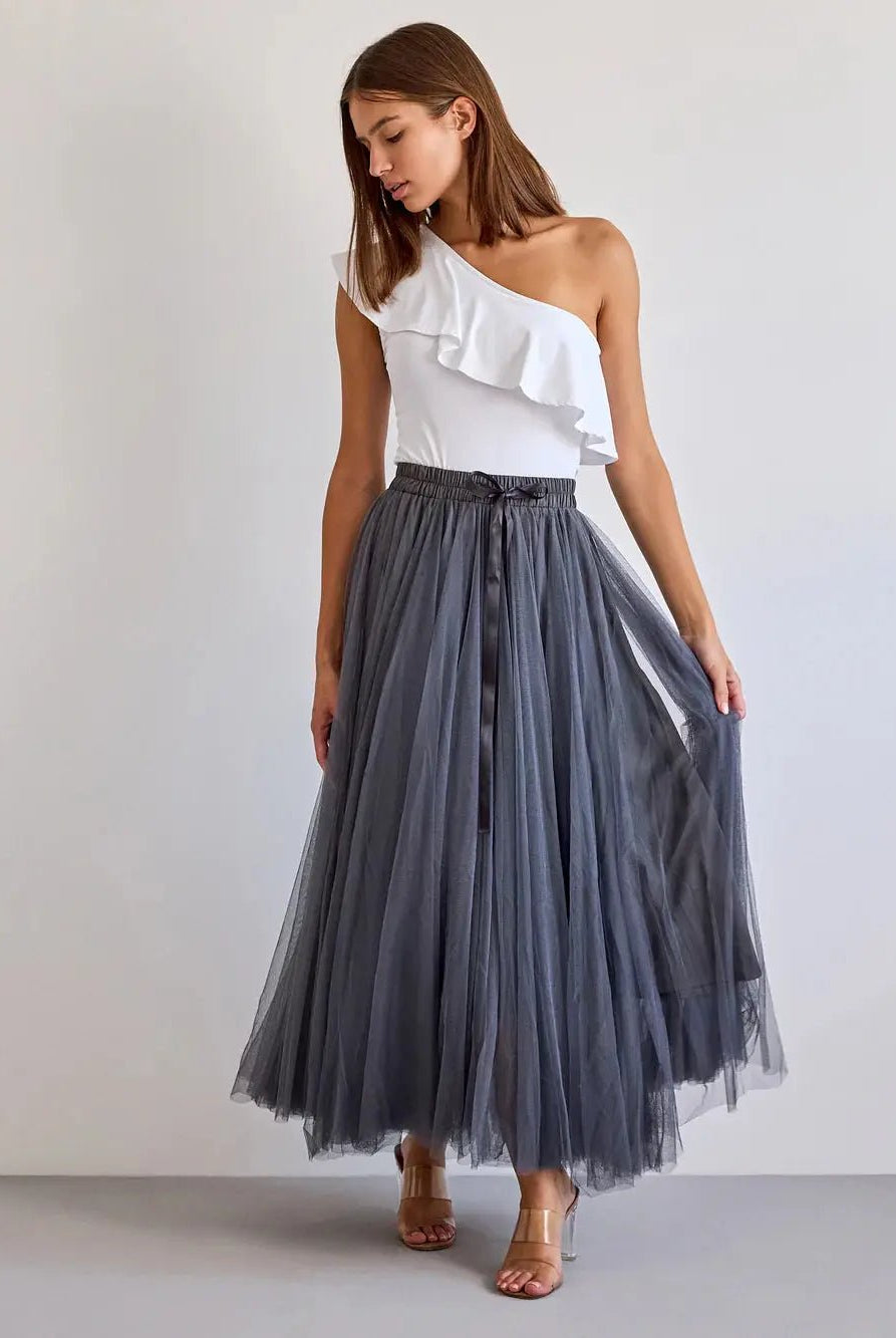 Jupe longue Aria en tulle - La boutique de Nannye