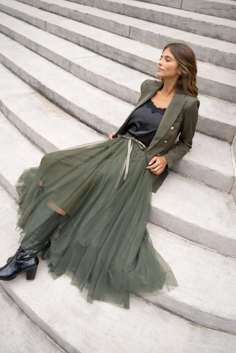 Jupe longue Aria en tulle - La boutique de Nannye