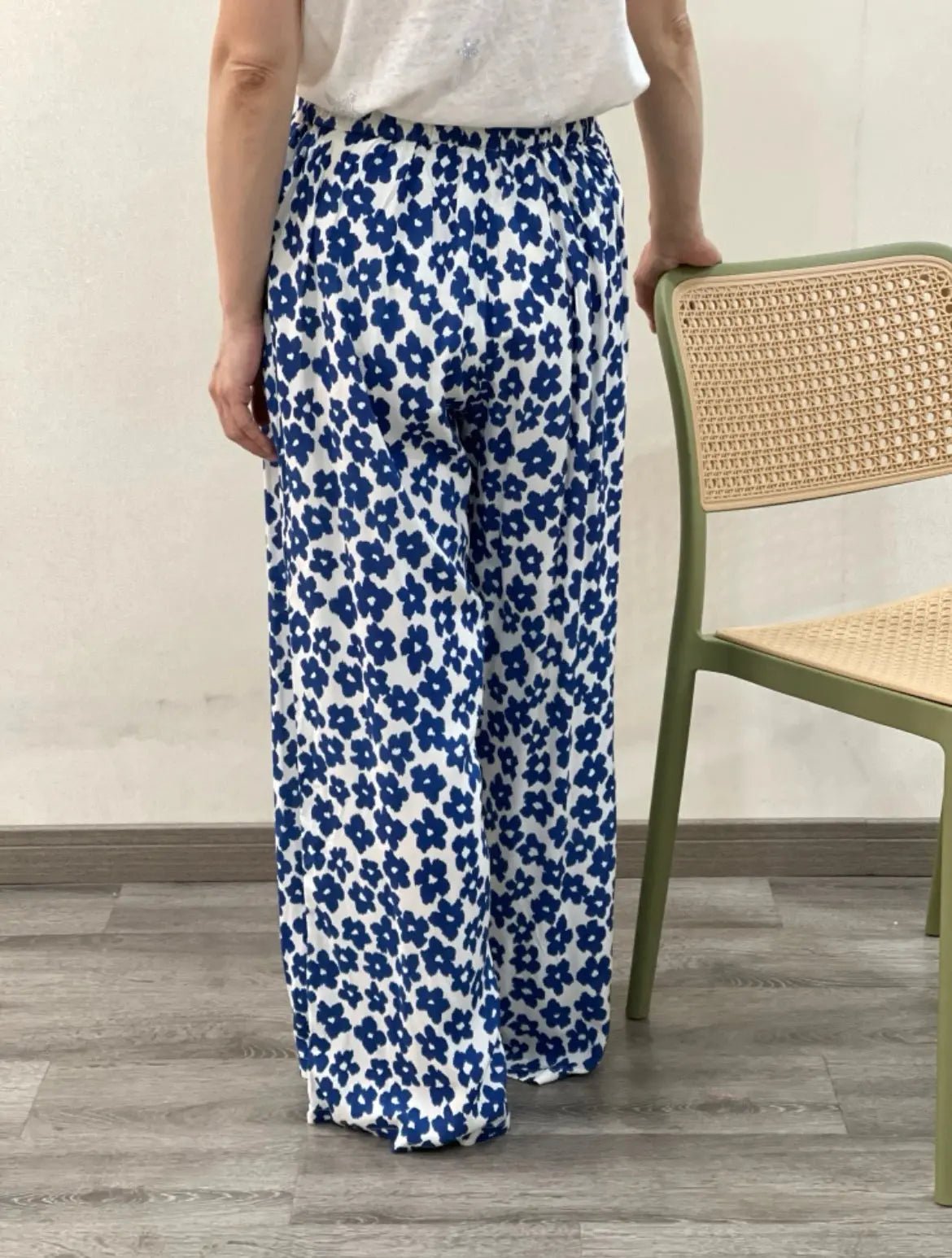 Pantalon fluide à fleurs Archibald - La boutique de Nannye