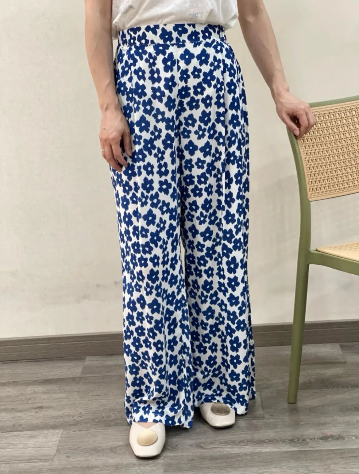 Pantalon fluide à fleurs Archibald - La boutique de Nannye