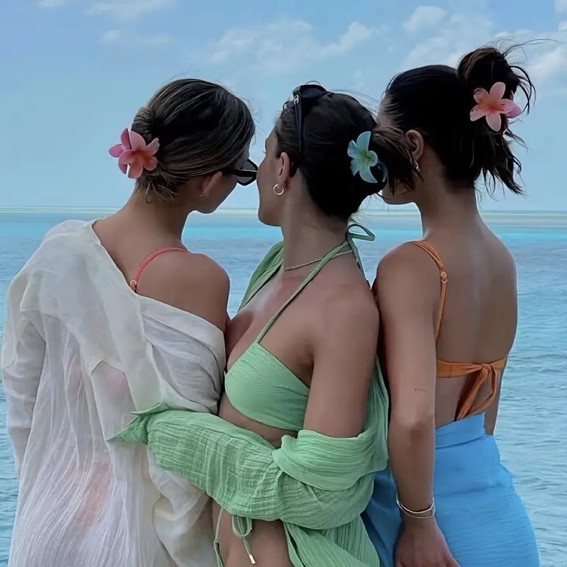 Pince Γ  Cheveux Fleur de Frangipanier β LβΓlΓ©gance Exotique Γ  PortΓ©e de Main - La boutique de Nannye