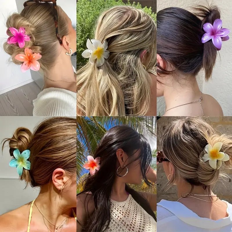 Pince Γ  Cheveux Fleur de Frangipanier β LβΓlΓ©gance Exotique Γ  PortΓ©e de Main - La boutique de Nannye