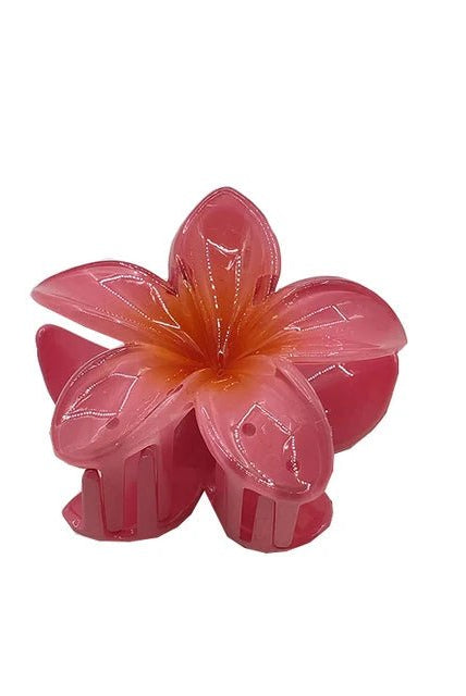 Pince à Cheveux Fleur de Frangipanier – L’Élégance Exotique à Portée de Main - La boutique de Nannye