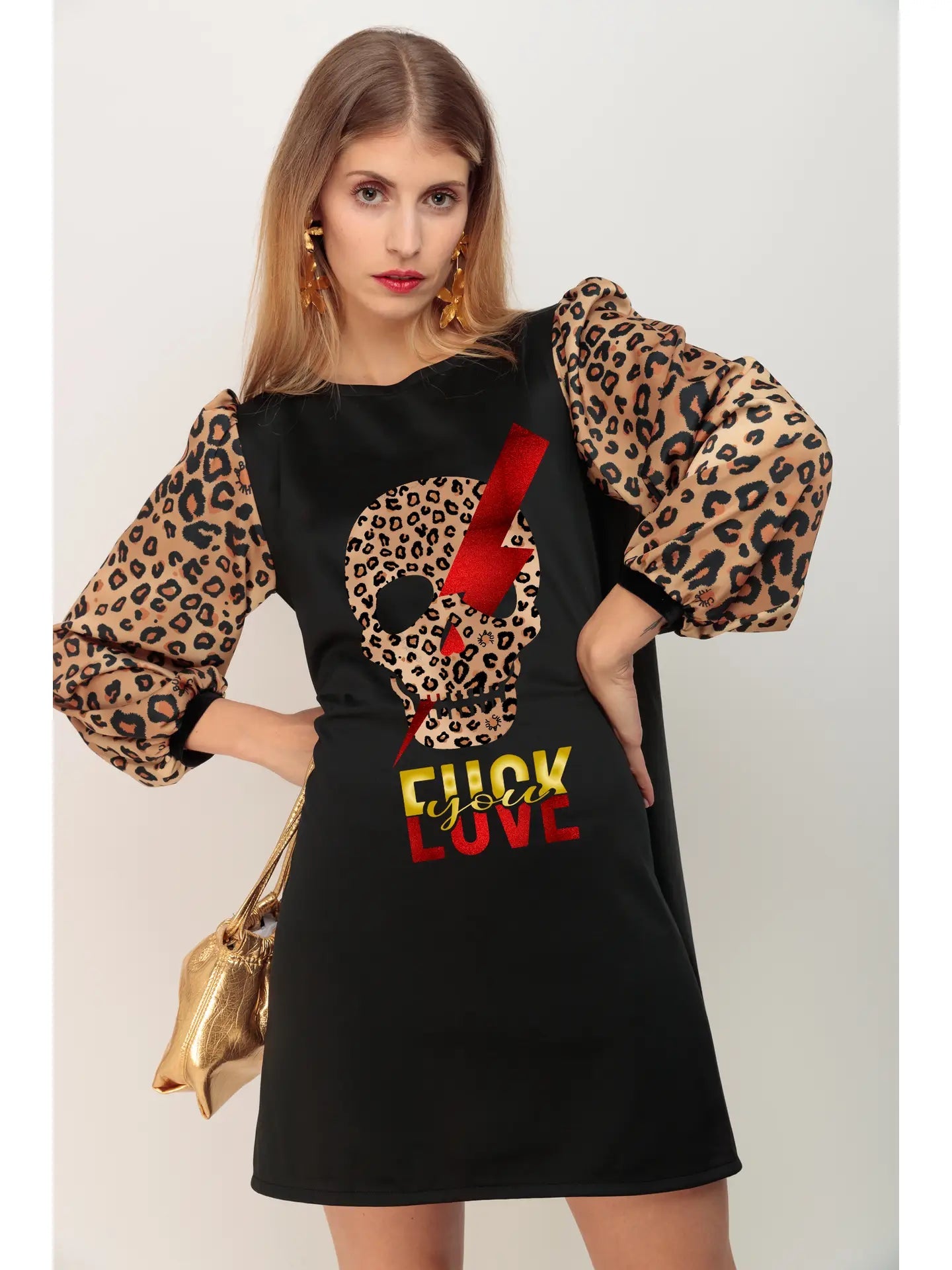 Robe bouffante Skull Rayo – Élégance audacieuse et imprimé animalier - La boutique de Nannye