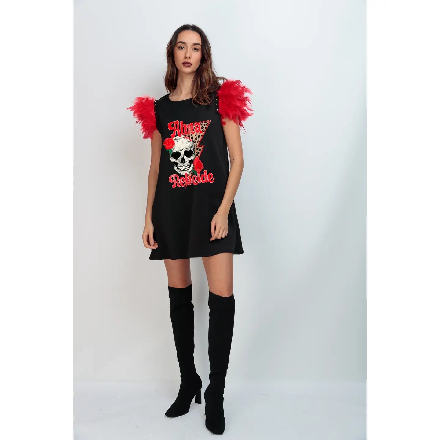 Robe courte Alma Rebelde : L’élégance moderne avec une touche audacieuse - La boutique de Nannye