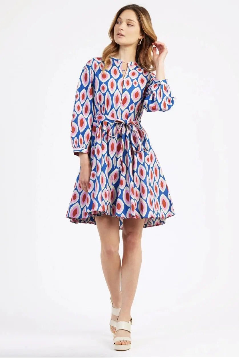 Robe courte et évasée imprimée Odreano - La boutique de Nannye