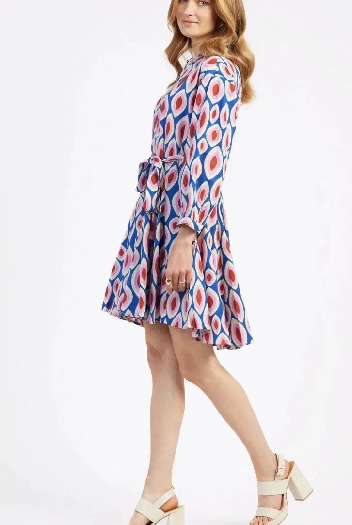 Robe courte et évasée imprimée Odreano - La boutique de Nannye