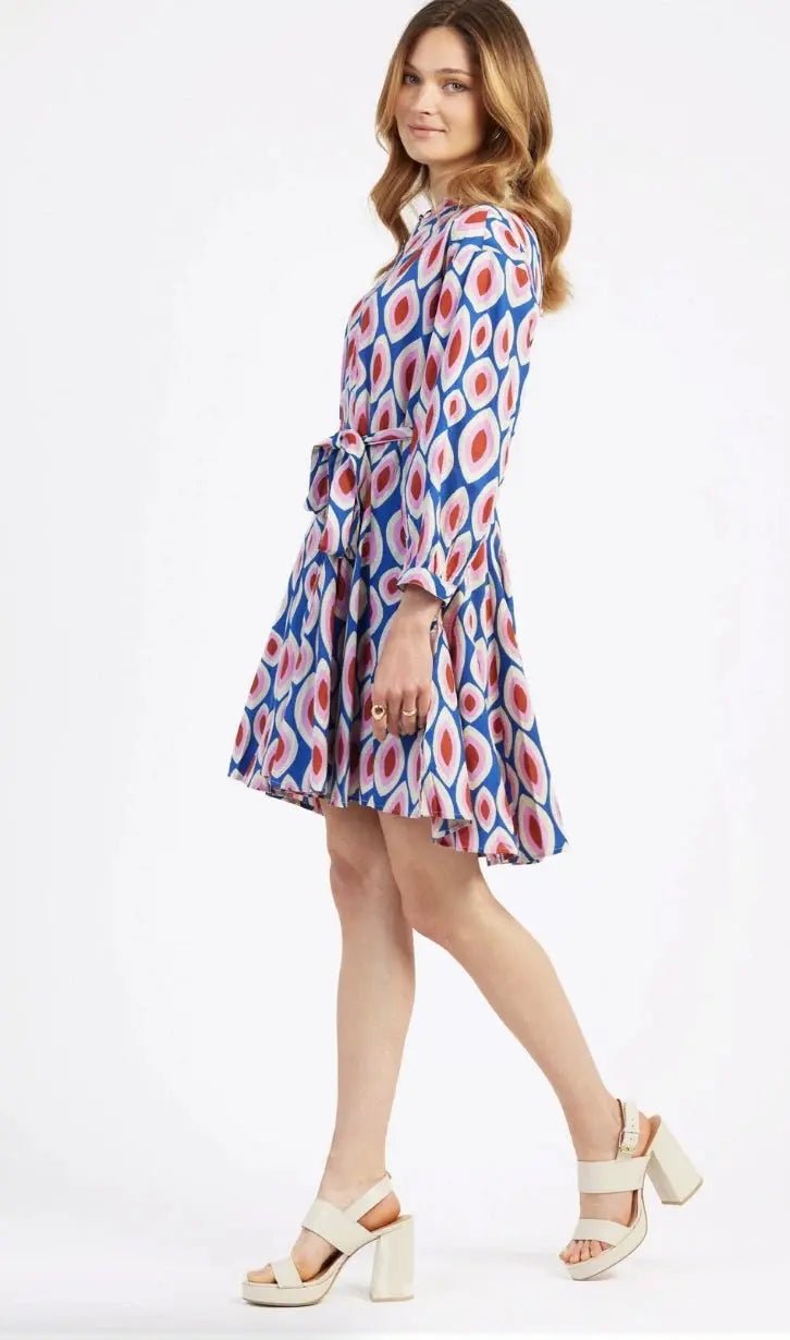 Robe courte et évasée imprimée Odreano - La boutique de Nannye