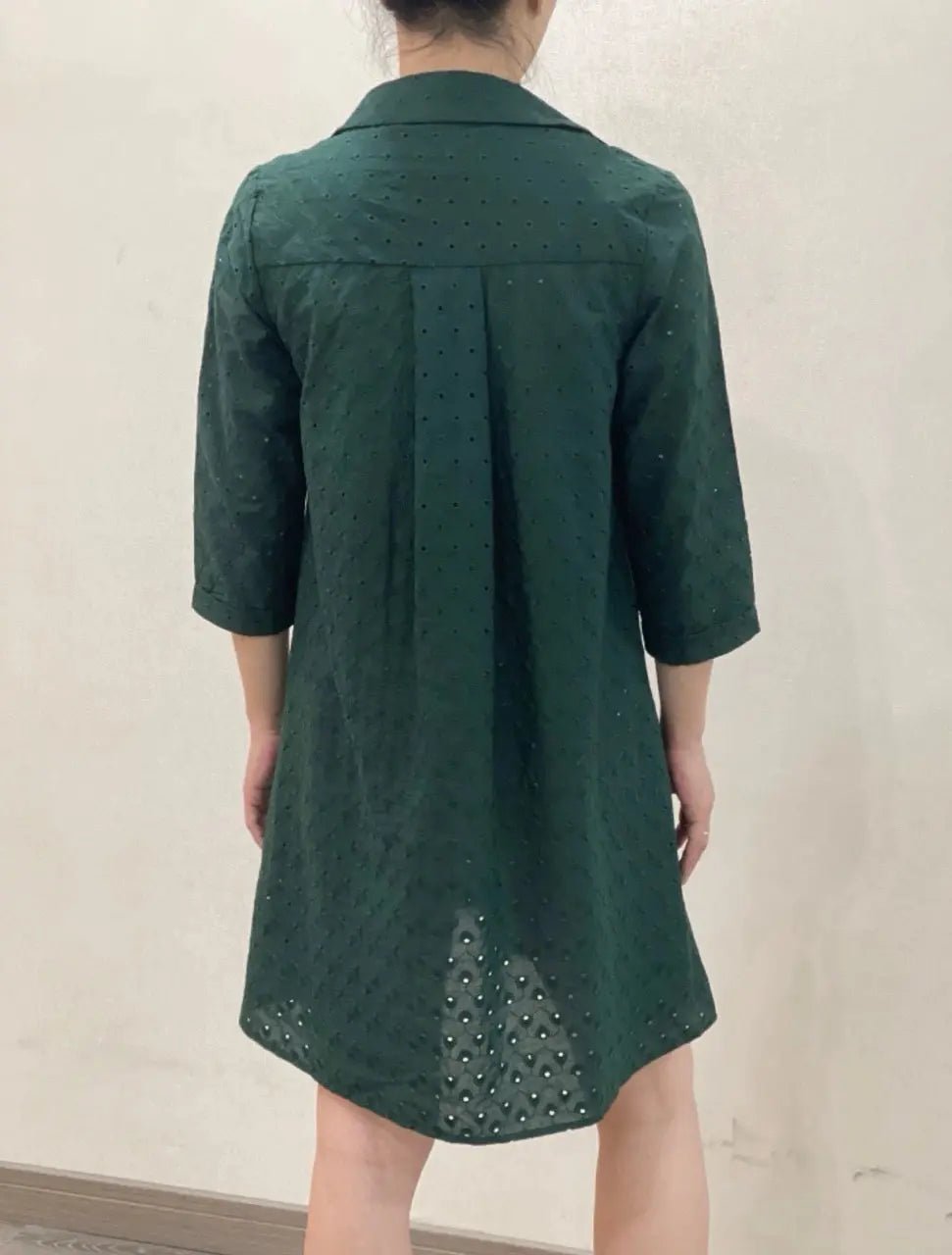 Robe dentelle verte - La boutique de Nannye