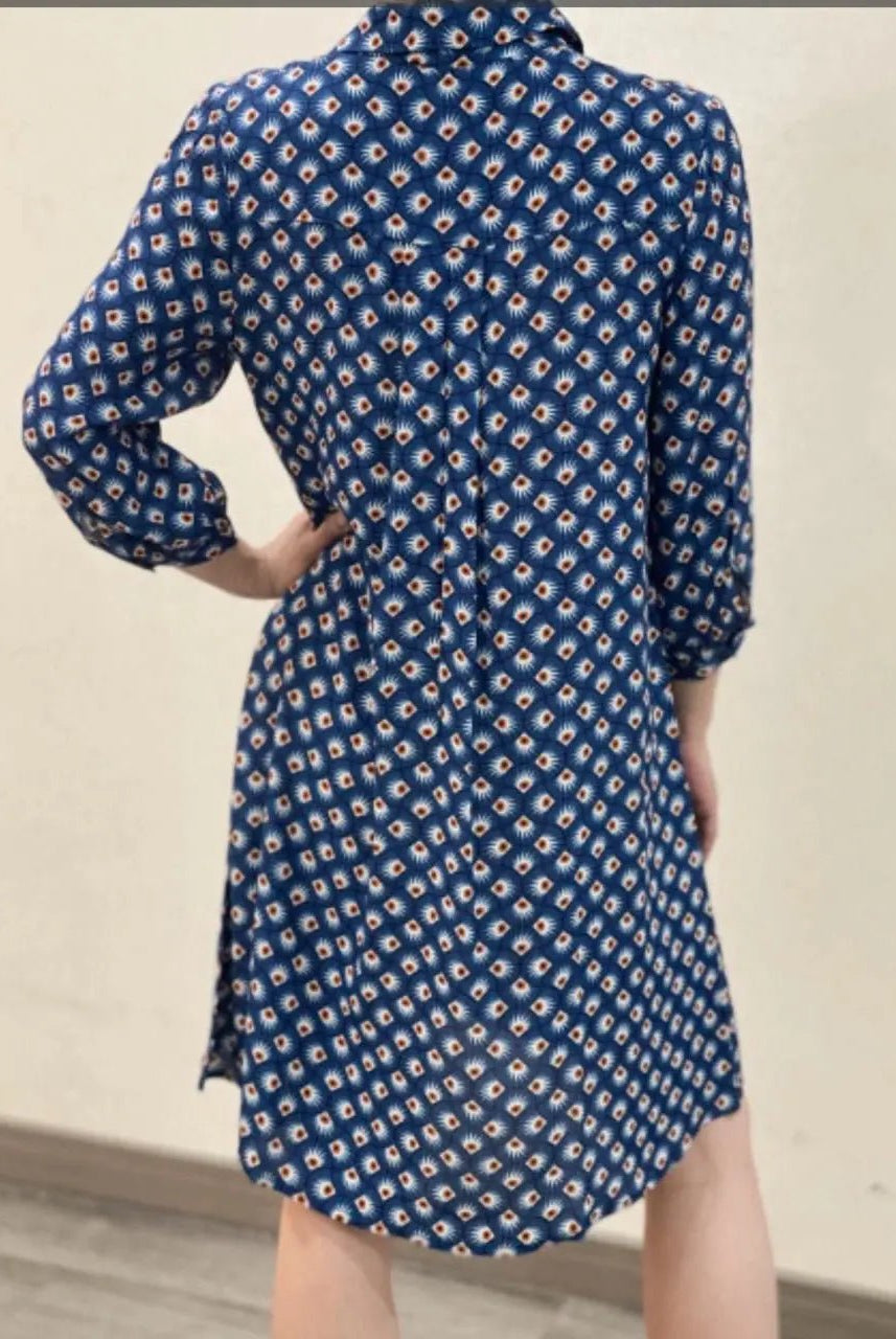 Robe droite imprimée Johana - La boutique de Nannye