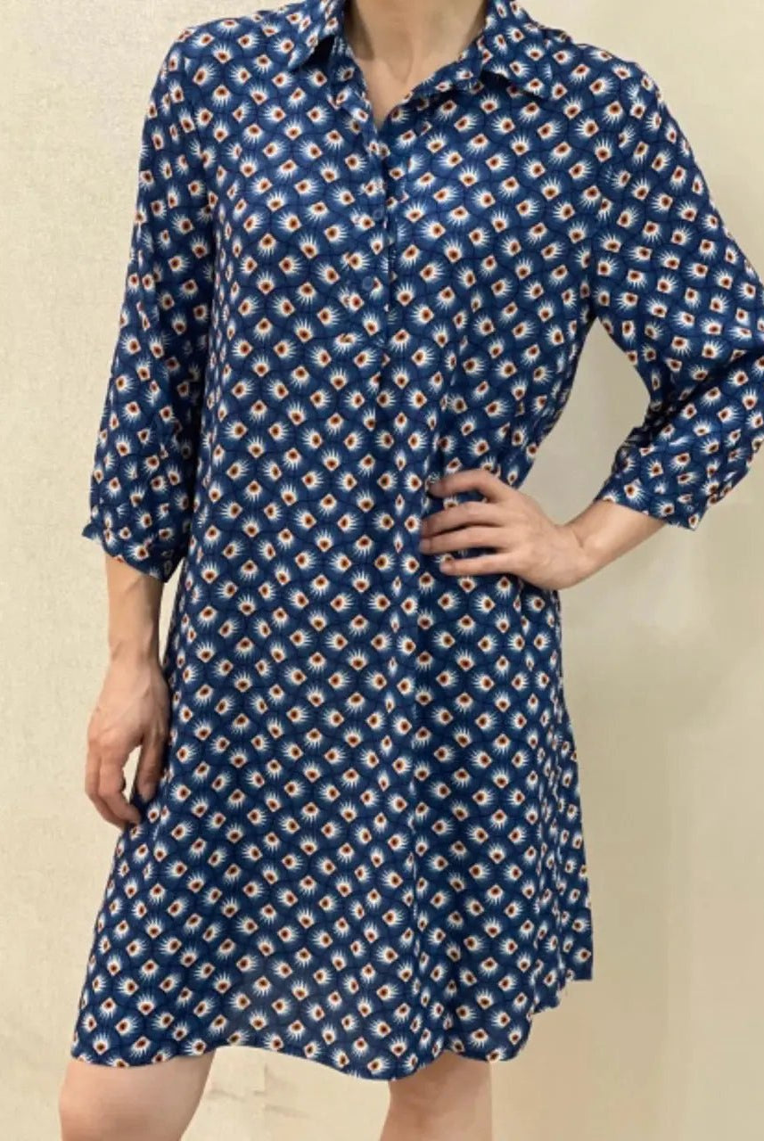 Robe droite imprimée Johana - La boutique de Nannye