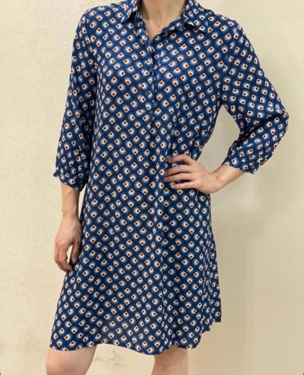 Robe droite imprimée Johana - La boutique de Nannye