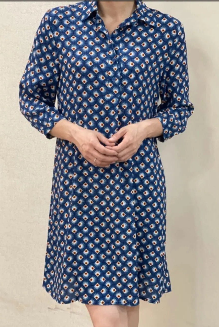 Robe droite imprimée Johana - La boutique de Nannye