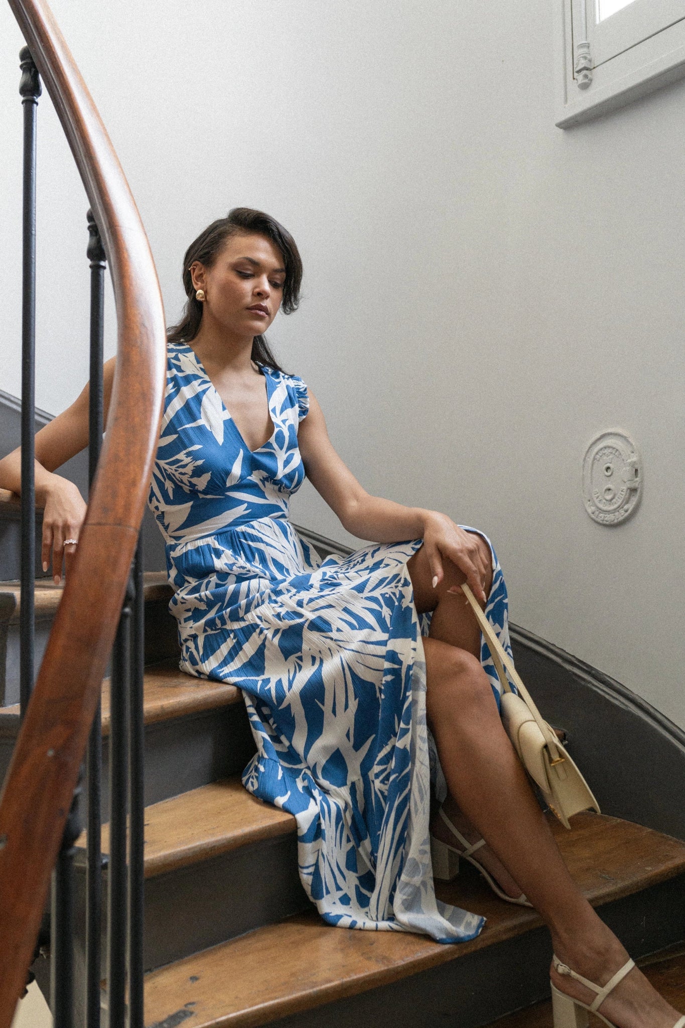 Robe Dyna Bleue Goa Paris - Élégance Féminine et Confort Absolu - La boutique de Nannye