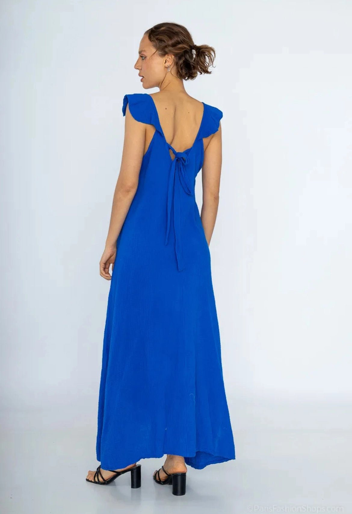 Robe Longue en Gaze de Coton Sonia - Élégance et Légèreté - La boutique de Nannye