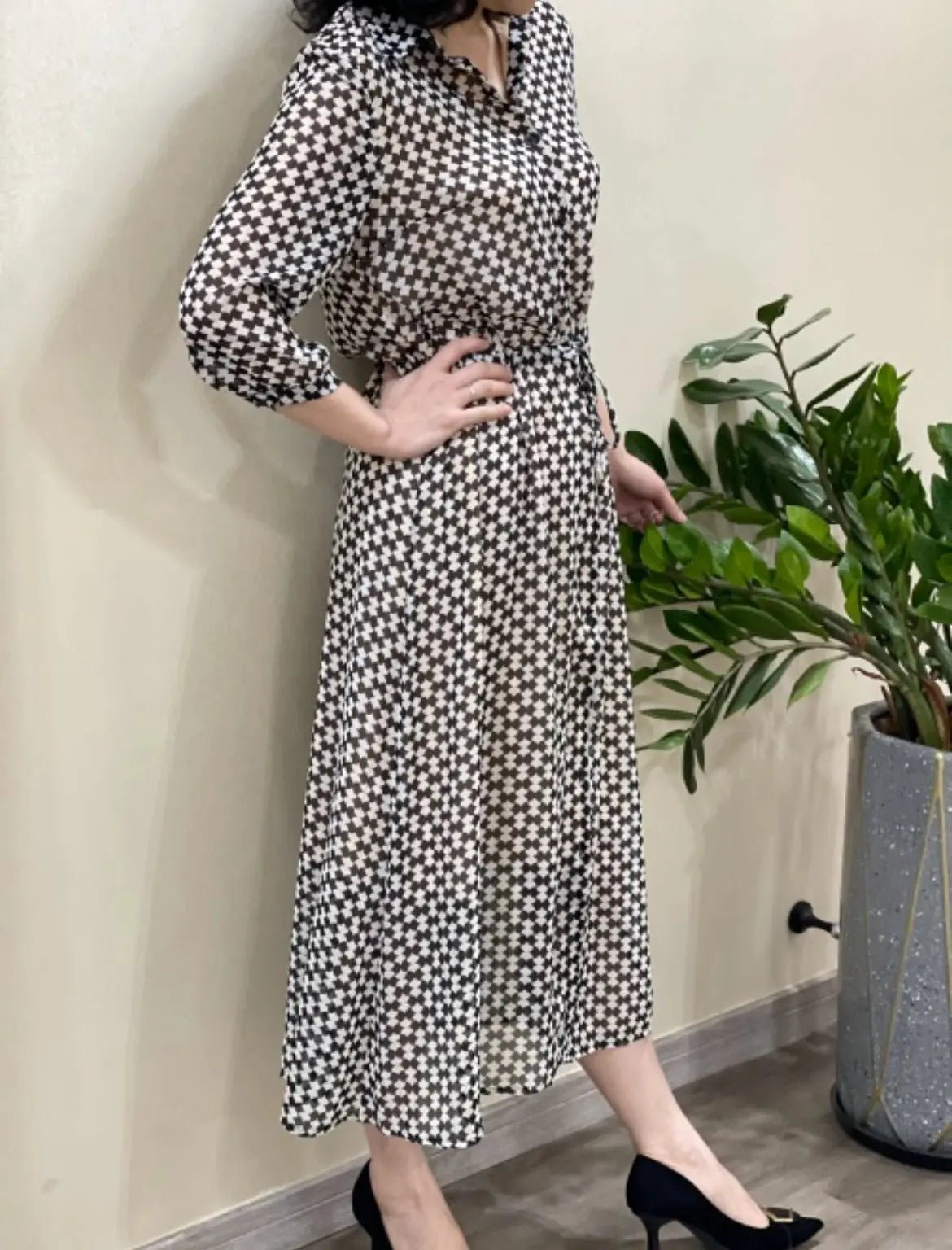 Robe longue imprimée Carlita - La boutique de Nannye